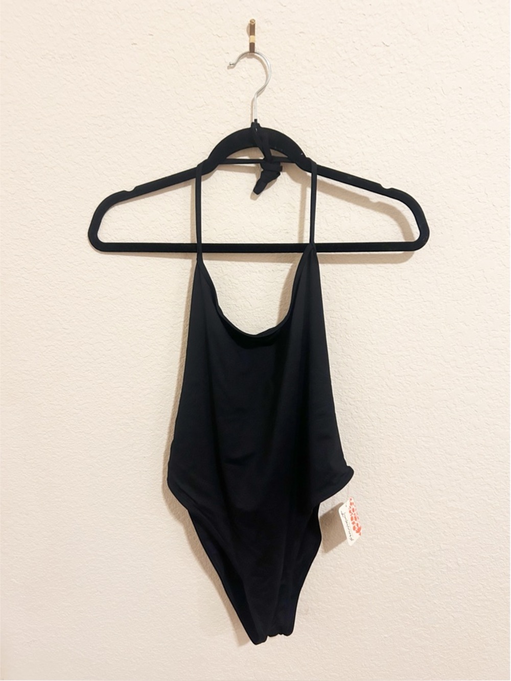 NWT Free People Toast Signature Halter One Piece Swimsuit Black - Picture 4 of 6